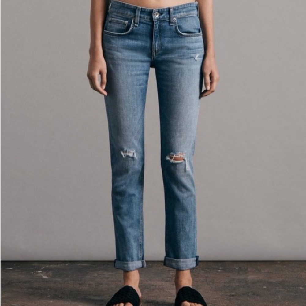 Rag & bone denim  - Dre low rise, boyfriend hermosa with holes
